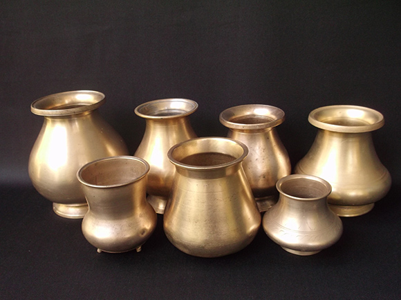 Antique Brass Drinking Pots